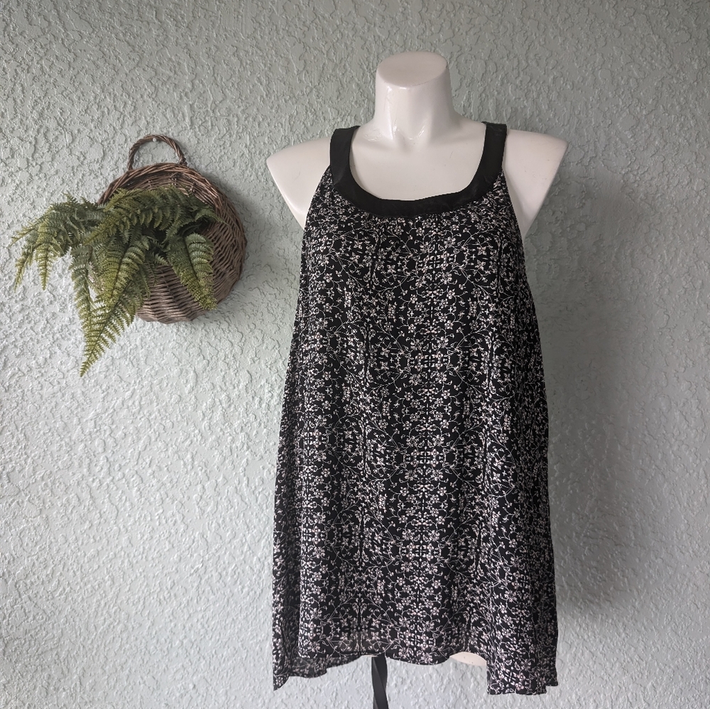 Torrid Womens Plus Size‎ 3XL Black Floral Halter Top Sleeveless